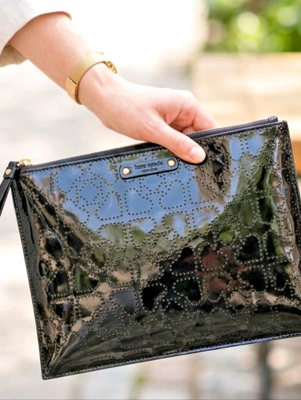 ✨️NWT✨️ Kate Spade Metro Spade Large Pouch, Black, 2017, $78 MSRP